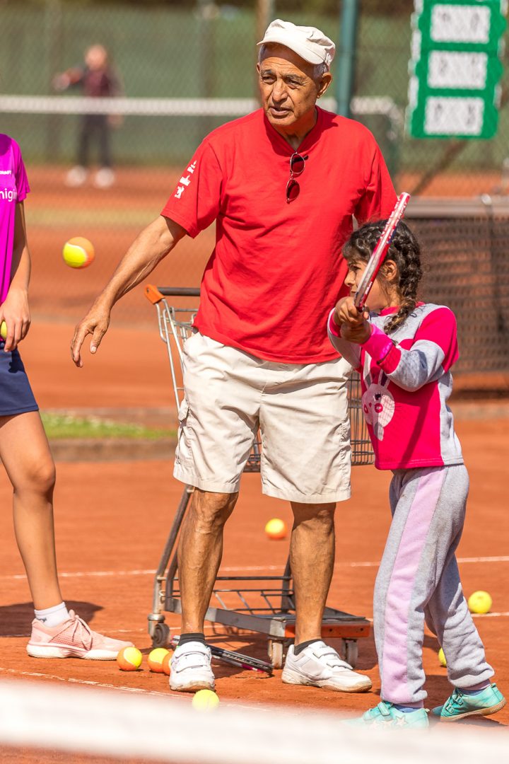 Kinder beim Tennis Training